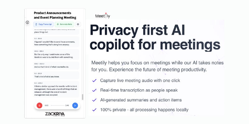 GitHub - Zackriya-Solutions/meeting-minutes: A free and open source, self hosted Ai based live meeting note taker and minutes summary…